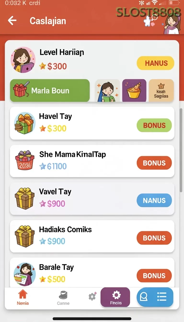 Galeri pratinjau visual slost8808 build APK resmi terbaru